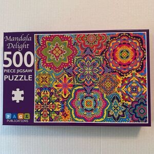 Mandala Delight 500 Pieces Jigsaw Puzzles by Page Publications (Bx 4)